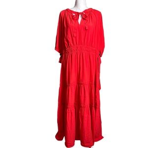 Scoop Splitneck Tier Midi Dress Size XXL/2XG (20)